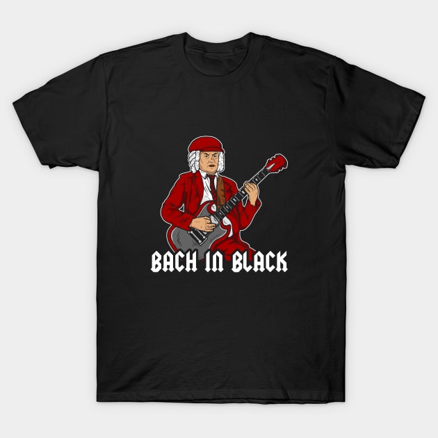 Bach In Black T-Shirt by dumbshirts